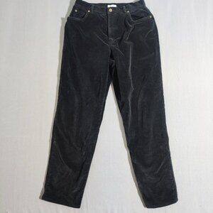 VTG Jones New York Sport corduroy pants women's sz 12 black colour curvy baggy